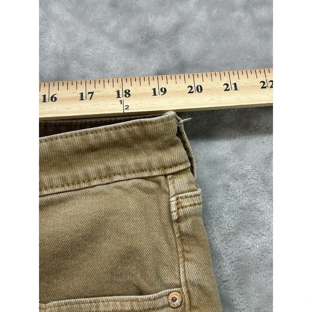 American Eagle Jeans Mens Sz 38x30 Slim Straight Tan Easy Flex Active Denim Guys